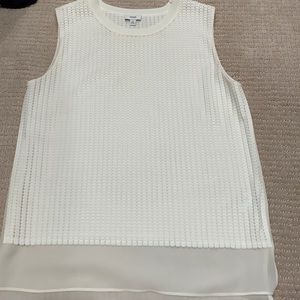 Vince cream tank with texture